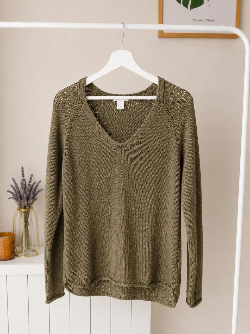 Pull kaki H&M – le parfait basique bohème & tendance Taille M